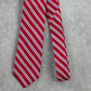Eagle Red Blue White Stripe Repp Executive Christmas 100% Silk Men's Neck Tie