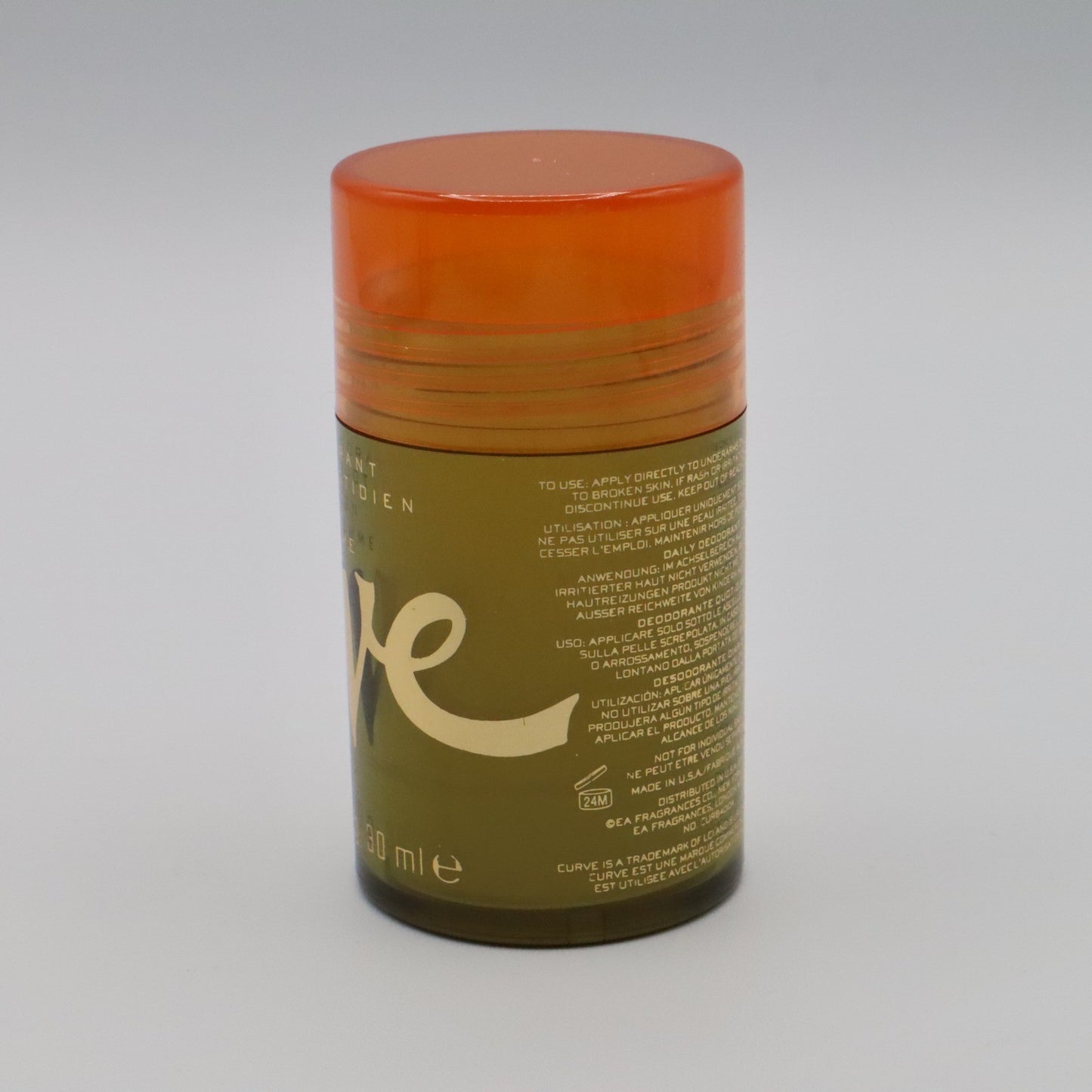Curve Pour Homme For Men Daily Deodorant Stick 1 oz 30 g 30 ml Travel Size