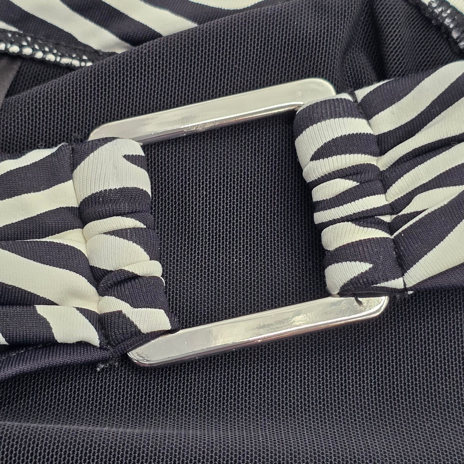 WHBM Black White Bikini Bottom Swimwear Small