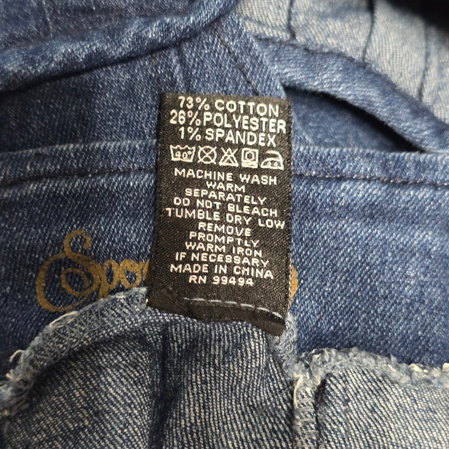 Spoon Jeans Blue Cutout Zip Mini Cotton Denim Pleated Flare Y2K Skirt L Large