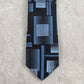 Arrow Blue Black Gray Plaid Stripe Geometric Executive 100% Silk Men's Neck Tie