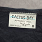 Cactus Bay Black Christmas Holiday Festival Y2K VTG Artsy Print Top Medium