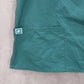 Adar Green Medical Uniform Scoop Neck Smocked Pocket Short Sleeve Top Plus 3XL