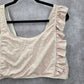 Pink Polka Dot Ruffle Bikini Boho Retro Pullover Top Swimwear Plus 3XL