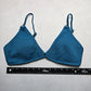 Xhilaration Blue Boho Padded Swim Sports Bra Beach Bralette Bikini Top L Large