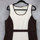 LOFT Colorblock Sheath Dress Sleeveless Brown Cream Career Work Office 14P