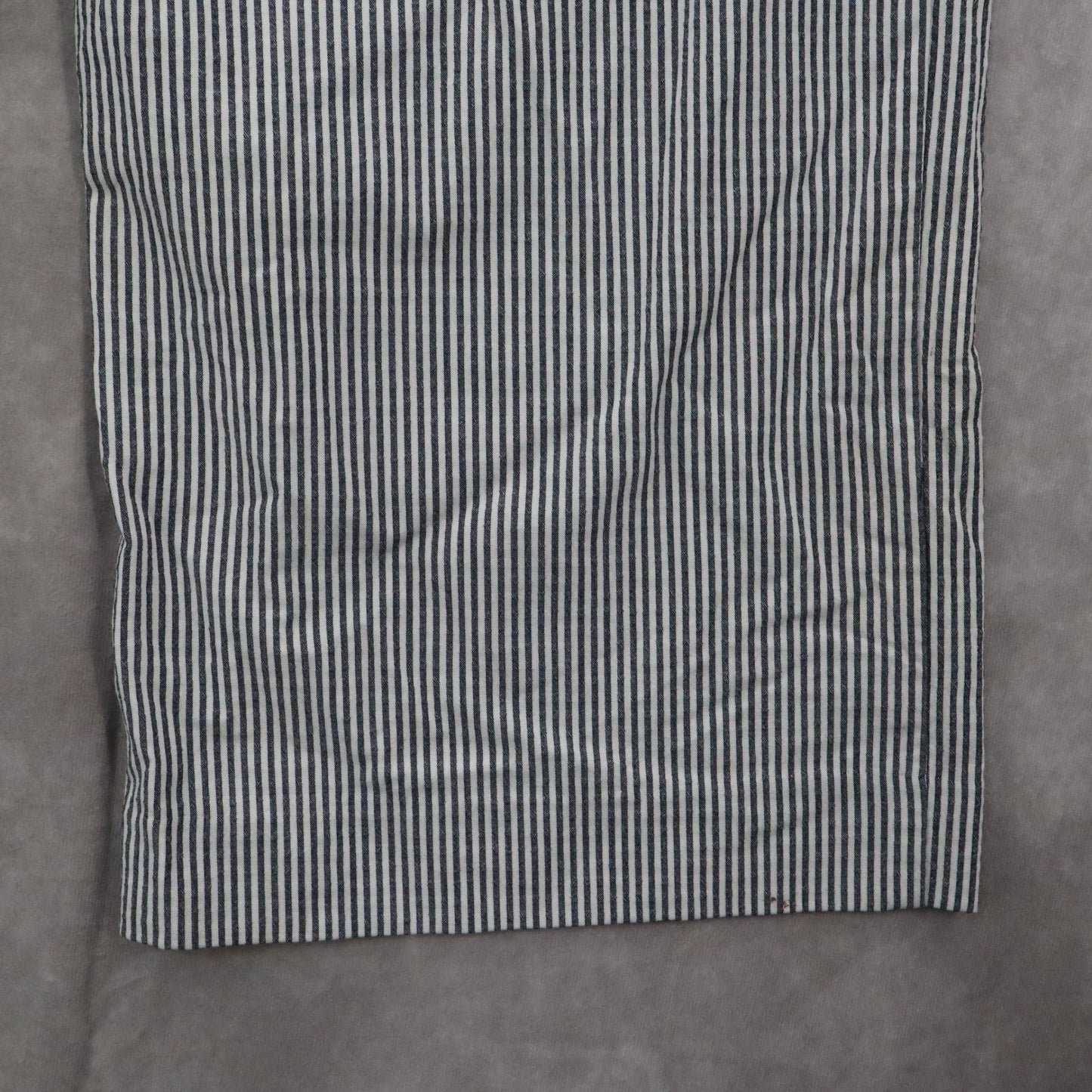 H&M Blue Stripe Wide Leg Boho Pull On Pleated Straight Preppy Trousers Pant 8