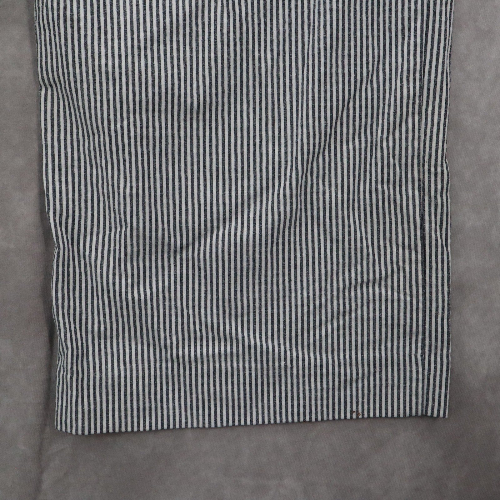 H&M Blue Stripe Wide Leg Boho Pull On Pleated Straight Preppy Trousers Pant 8