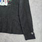 Breckenridge Black Christmas Embroidered Snowman Y2K Holiday Vintage Top Medium