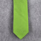 Croft & Barrow Green Plaid Geometric 100% Silk Men's Neck Tie Executive Party
