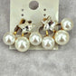 Gold Pearl Stud Star Drop Dangle Earrings Fashion Jewelry JB2-88