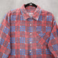 American Sweetheart Red Plaid Flannel Button Up Long Sleeve VTG Western Shirt XL