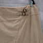Cato Tan Pencil Buckle Faux Suede Western Zip Stretch Knee Length Skirt Plus 18W
