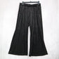 See and Be Seen Black Velvet Wide Leg Pants Glitter Stretch Trousers VTG Medium