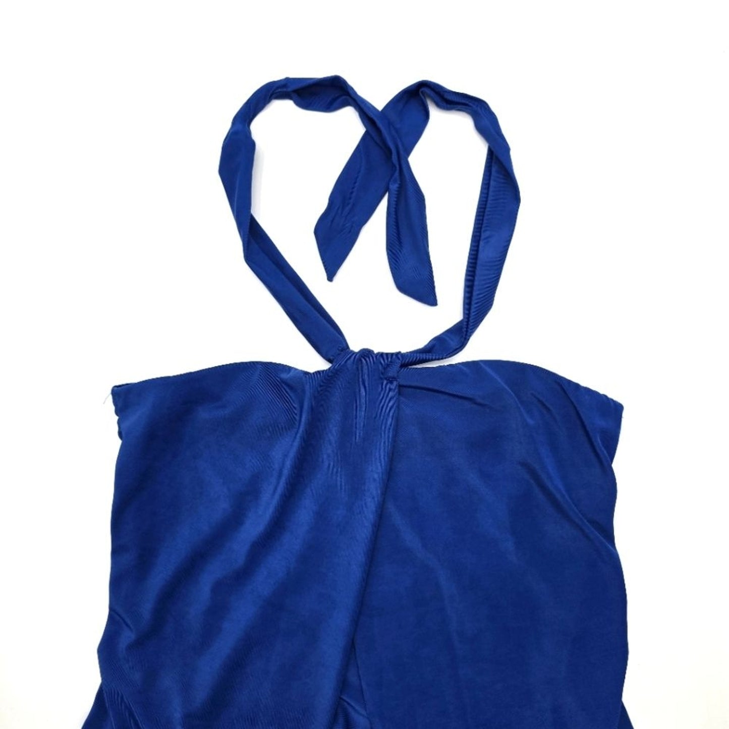 Old Navy Blue Halter One Piece Bathing Suit Swimwear Swimsuit Medium