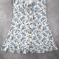 No Boundaries White Floral Fit Flare Boho Tie Ruffle Cap Sleeves Dress Plus XXL