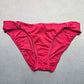 Mossimo Pink Stripe Stretch Swim Beach Cheeky Flirty Boho Bikini Bottom L Large
