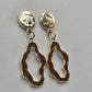 Musical Notes Gold Brown Dangle Hook Boho Retro Earrings Fashion Jewelry E29