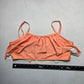 Orange Cover Pull On Swim Boho Fun Sports Bra Beach Bralette Bikini Top L Large