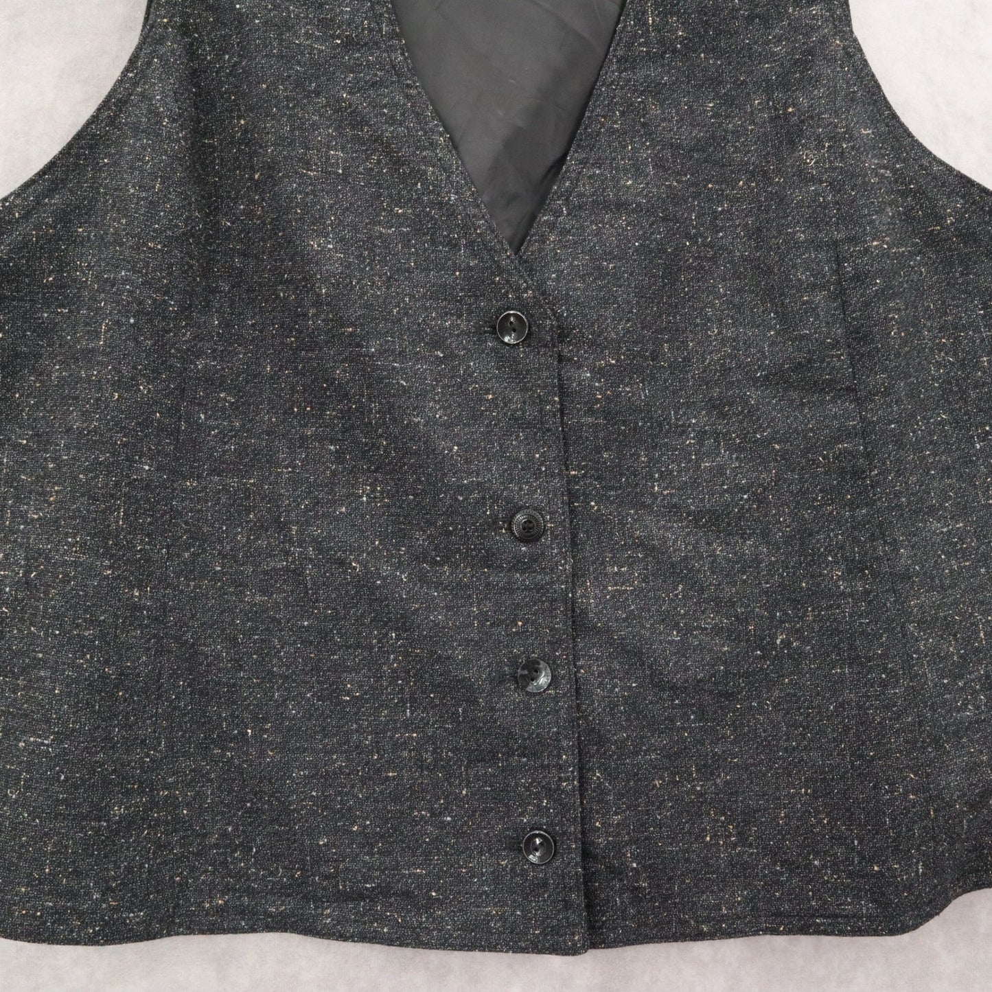 J Jill Gray 4 Button Heather Straight Waistcoat Tuxedo Formal Suit Vest L 44R