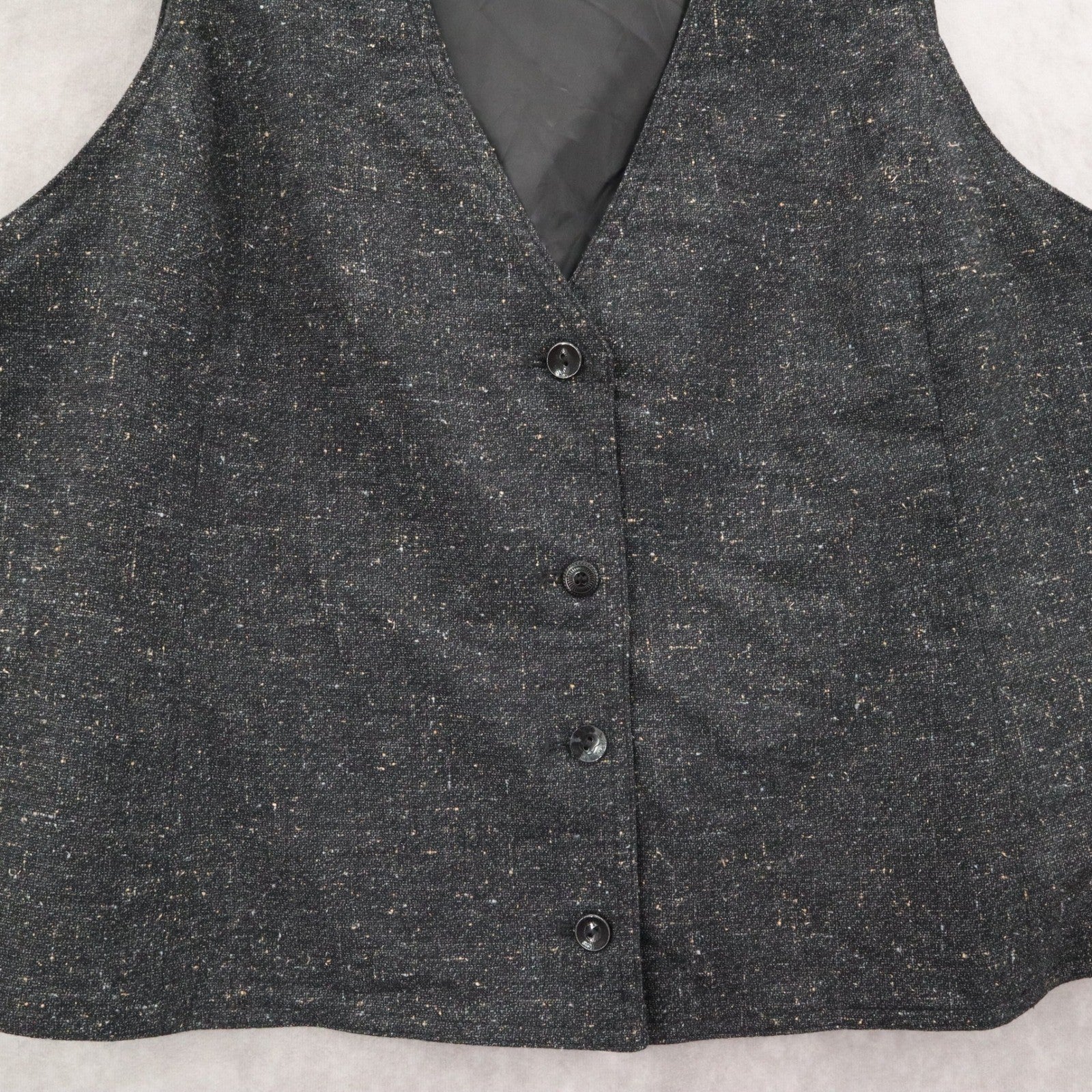 J Jill Gray 4 Button Heather Straight Waistcoat Tuxedo Formal Suit Vest L 44R