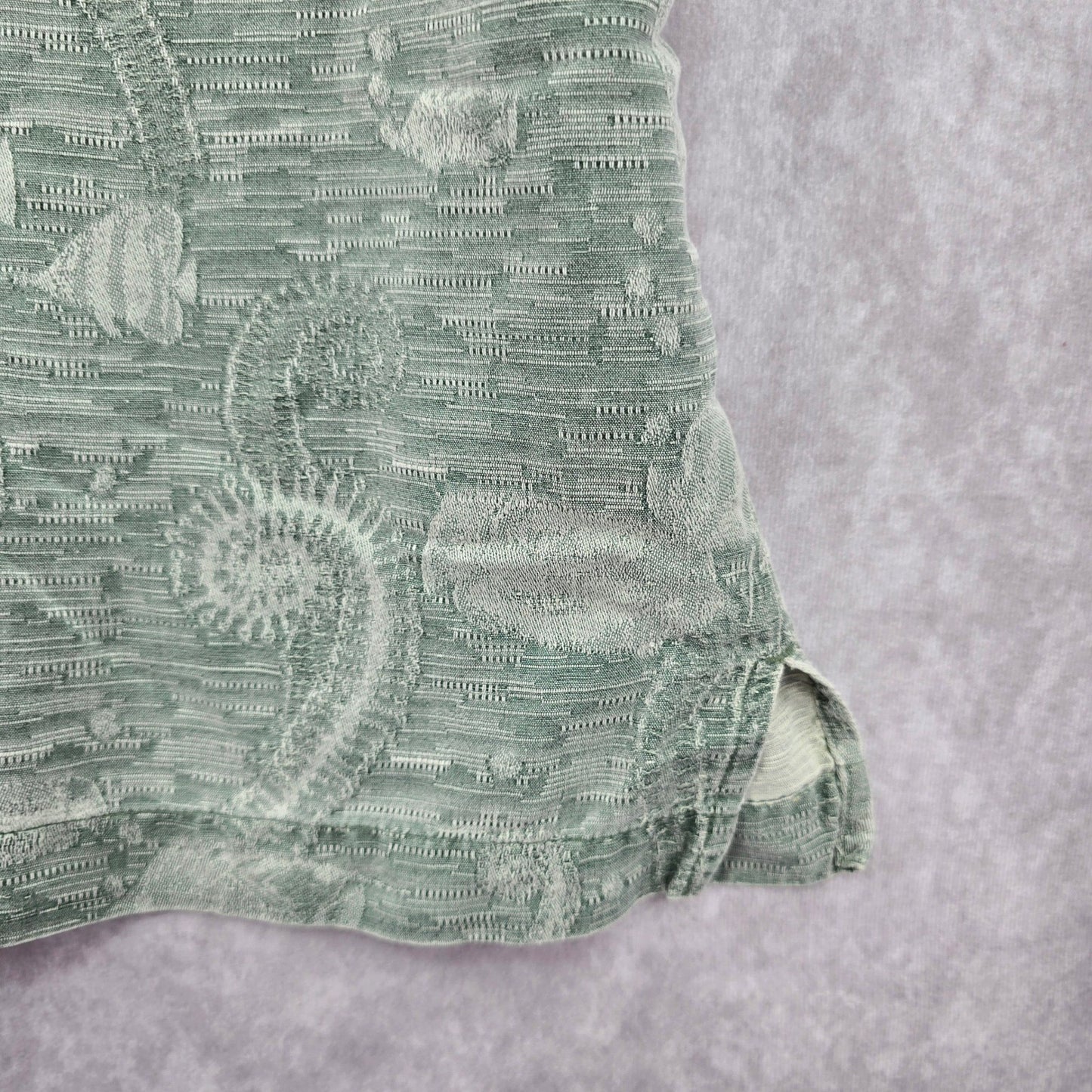 Bermuda Bay Green Tropical Surf Island Vintage Cotton Relax Hawaiian Shirt XXL