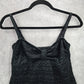 Catalina Black Crochet Lace Swimwear Tankini Top S Small 4-6