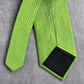 Croft & Barrow Green Plaid Geometric 100% Silk Men's Neck Tie Executive Party