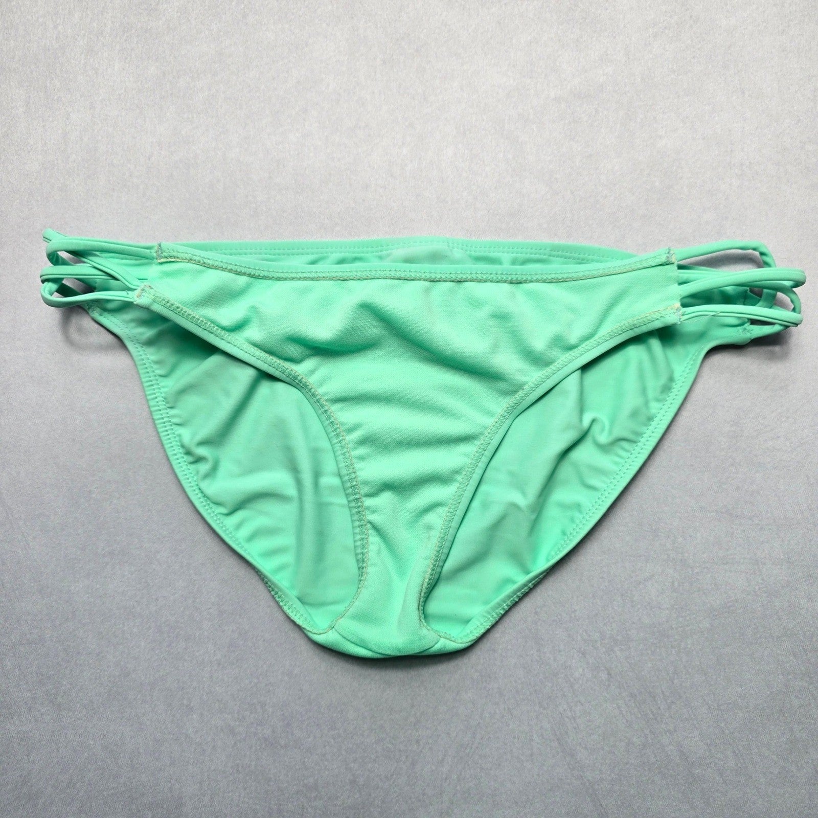 Arizona Jeans Co Green Swim Beach Cheeky Flirty Boho Bikini Bottom L Large
