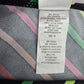 Malibu Dream Girl Black Red Pink Stripe Cheeky Bikini Bottom Swimwear M Medium
