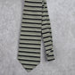 Donna Karan Black Gray Silver Stripe Executive Silk Italy Men's Neck Tie