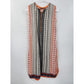 Tunic Top Sleeveless Orange Black Shirt Blouse Size S