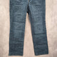 IZOD Blue Cotton Denim Jeans Straight Leg Classic Fit Western Pants Plus 16