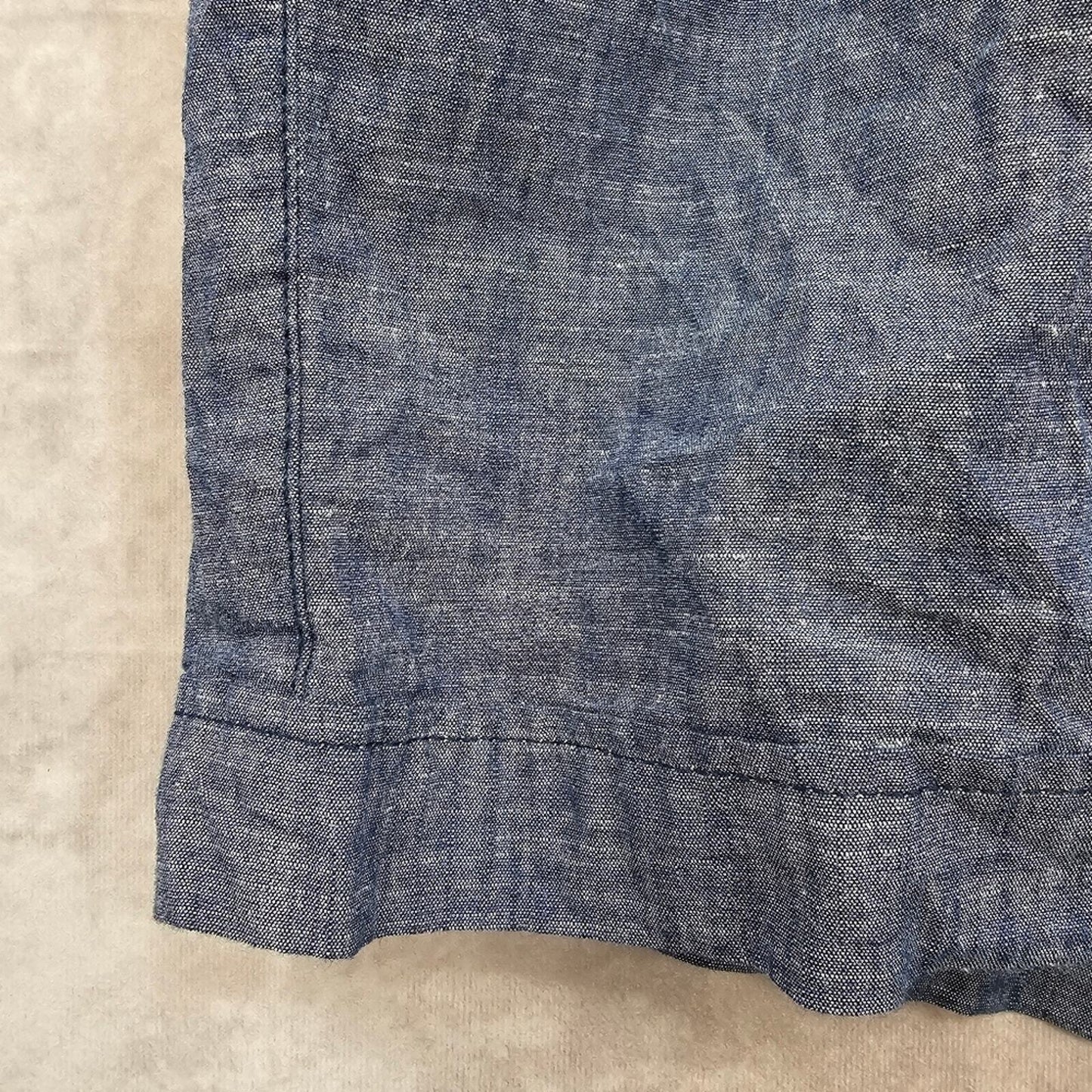 BCG Plus Lifestyle Cuff Chambray Medieval Blue Shorts Size 3X NWT