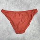 Orange Rust Copper Brown Cheeky Medium Bikini Bottom Swimwear M