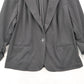 Christian Siriano Black Ruche Sleeves Notch Suit Coat Jacket Blazer Extra Large
