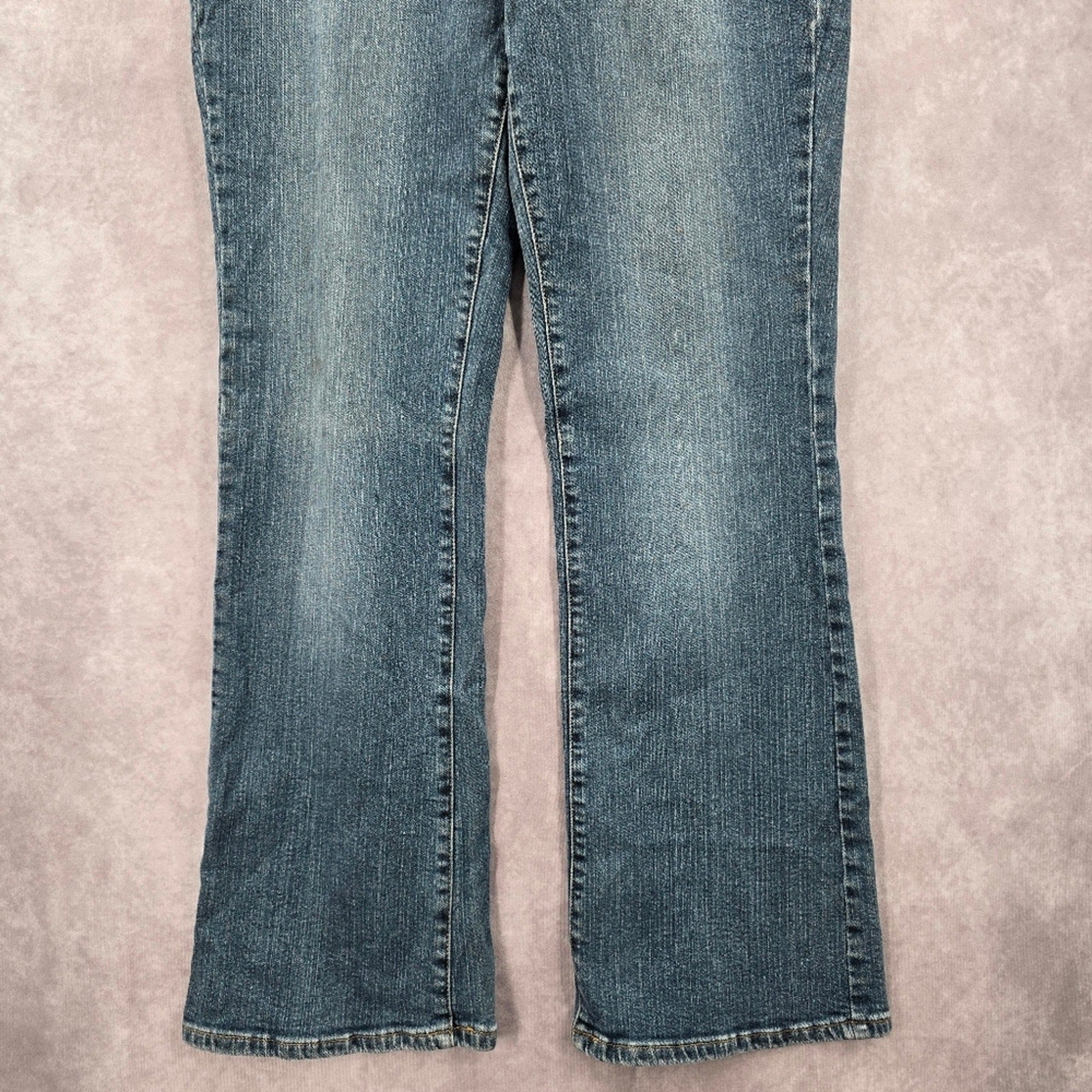 LA Blues Straight Leg Medium Wash Cotton Denim Pants Jeans 12