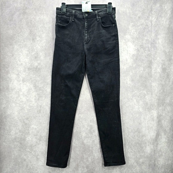 Abercrombie & Fitch Black Super Skinny High Rise Denim Jeans 6/28