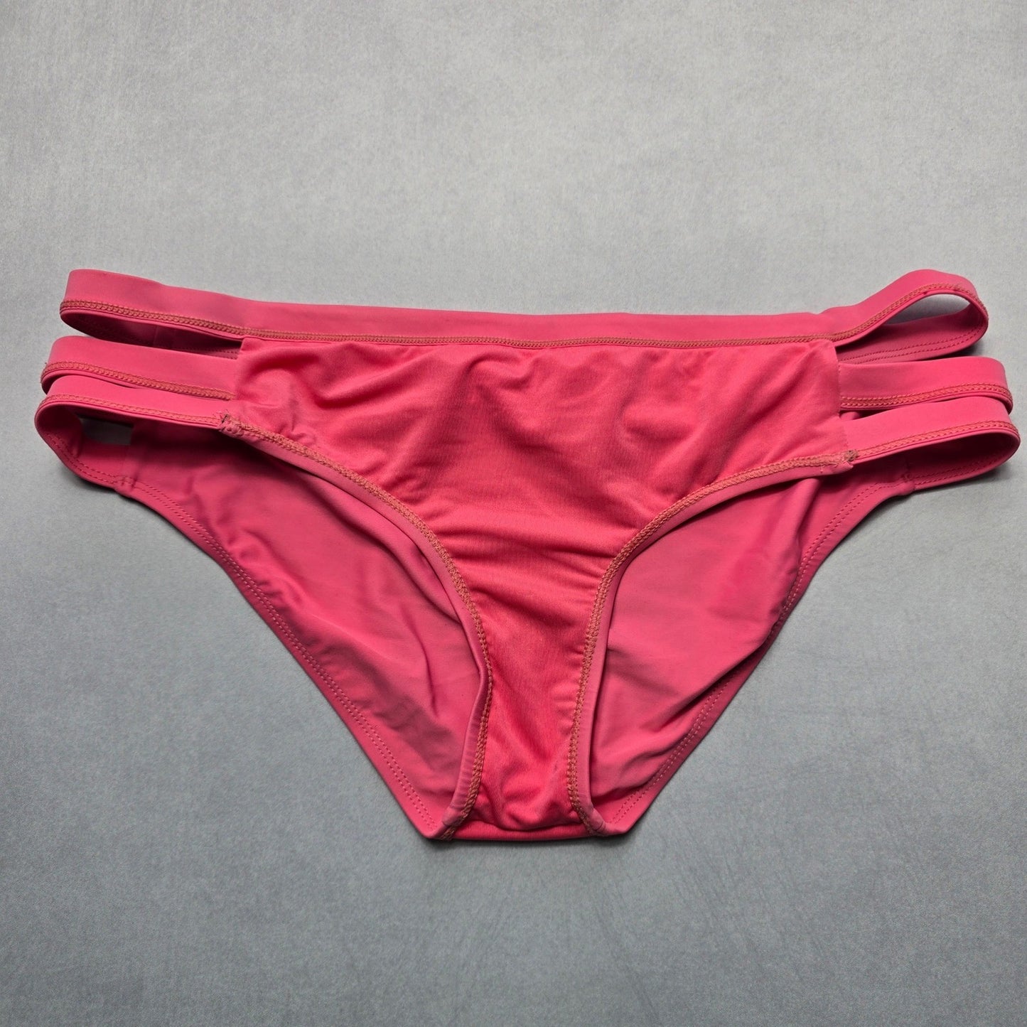 Express Pink Swim Beach Hipster Cheeky Flirty Boho Bikini Bottom L Large