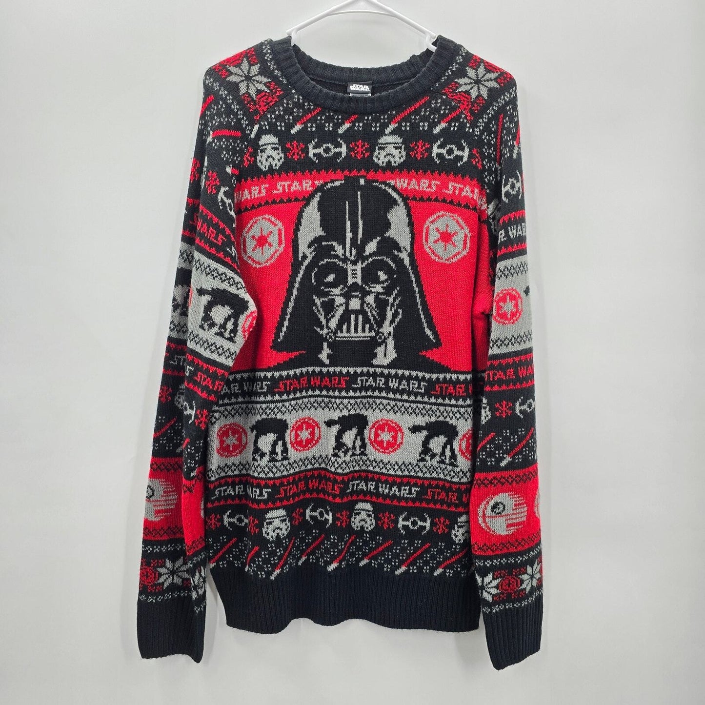 Star Wars Black Darth Vader Longsleeve Pullover Sweater Cardigan M Medium 38-40