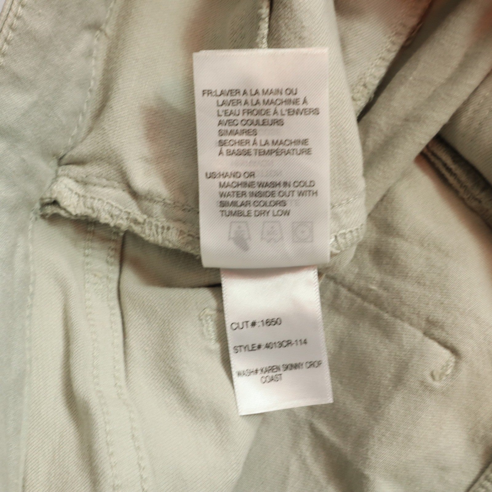 Articles of Society Gray Skinny Soft Stretch Y2K Indie Streetwear Skater Pant 25