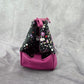 Tahari Purple Star Double Zipper Toiletries Snap Makeup Cosmetics Bag