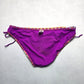 Old Navy Purple Chevron Tie Swim Beach Cheeky Flirty Boho Bikini Bottom L Large