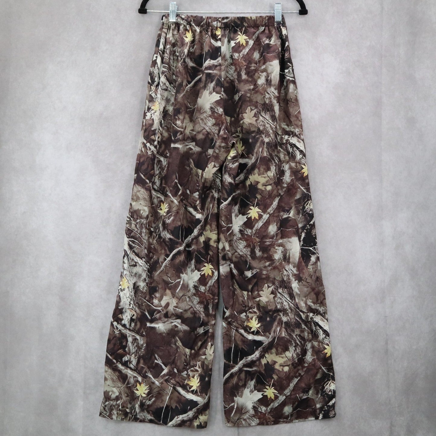 Coolane Camo Wide Leg Straight Leg Drawstring Pull On Trousers Pant S Small