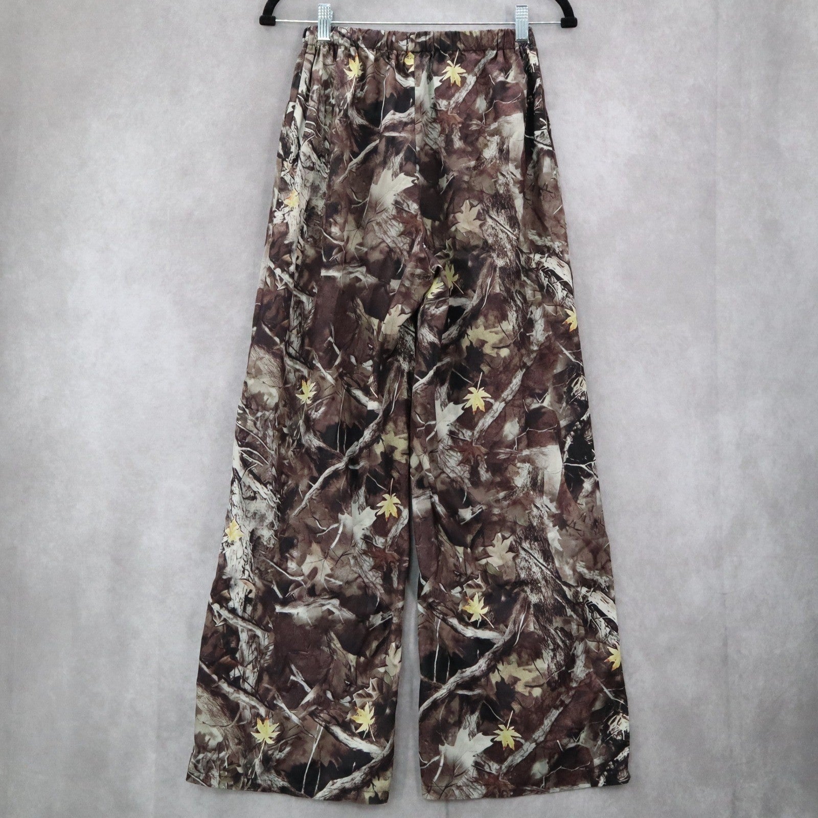 Coolane Camo Wide Leg Straight Leg Drawstring Pull On Trousers Pant S Small