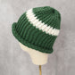 Green Cable Knit Y2K Vintage Hippy Unisex Youth Boho Bucket Beanie Cap Hat