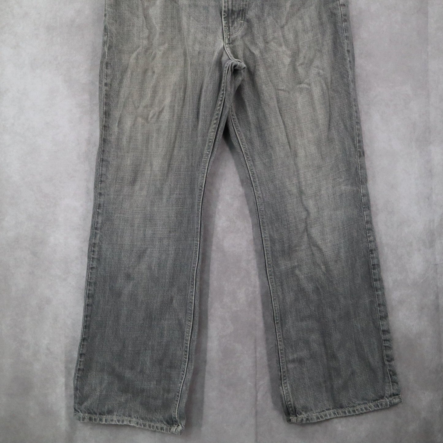 Banana Republic Gray Mens Denim Jeans Boot Cut Cotton Straight Leg 35/30
