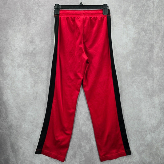 Gap Kids Red Jogger Track Athletic Pants Straight Pull On Stripe Youth Large