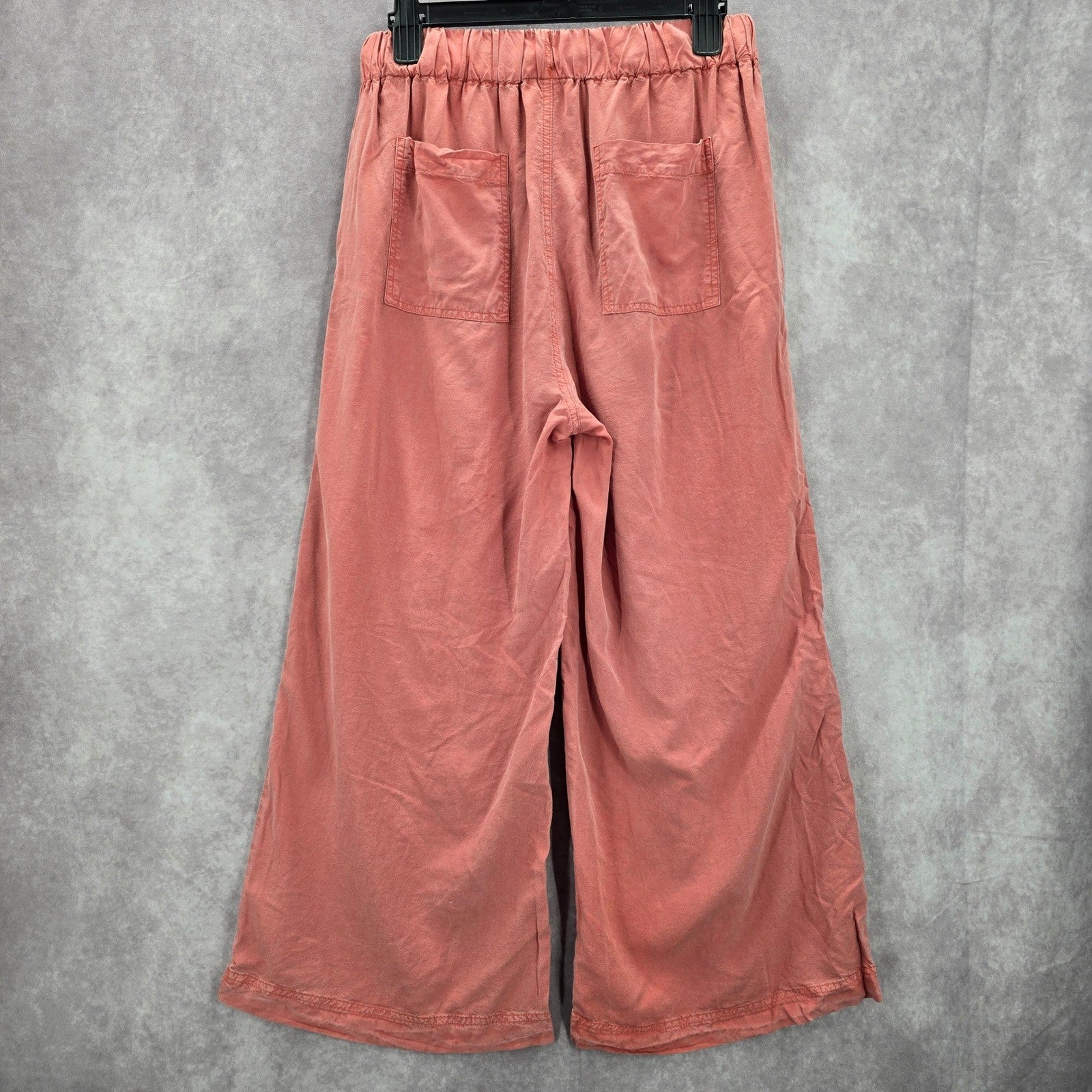 Thread & Supply Pink Wide Leg Boho Relaxed Crop Trousers Chic Pants M Medium