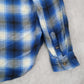 American Eagle Outfitters Flannel Plaid Long Sleeve Button Boyfriend Fit Small